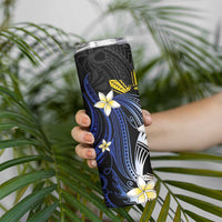 Personalized Philippines Tribal Skinny Tumbler Tropical Waves - Plumeria