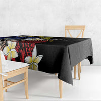 Personalized Philippines Tribal Tablecloth Tropical Waves - Plumeria