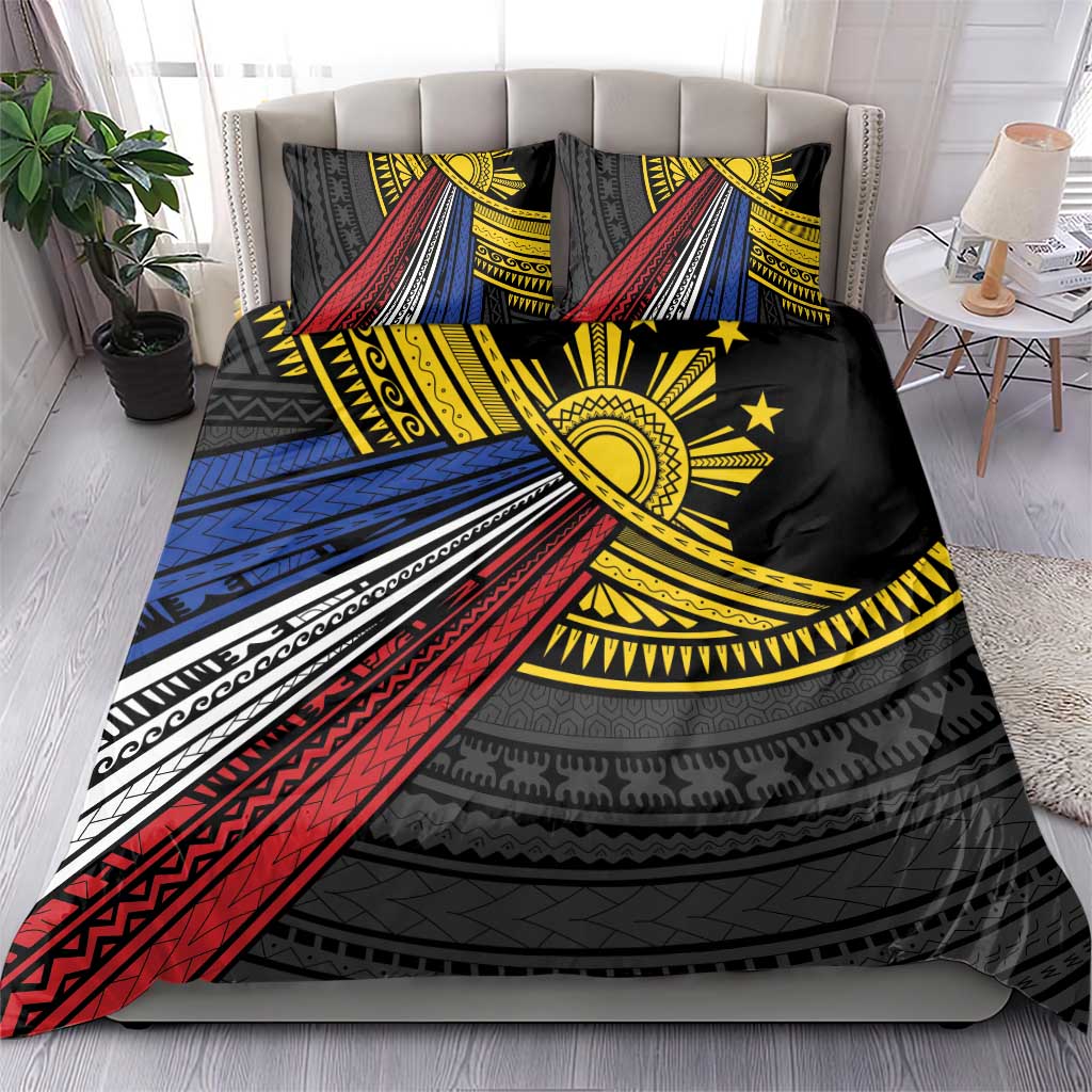 Philippines Sun Bedding Set Pasifika Tribal Style