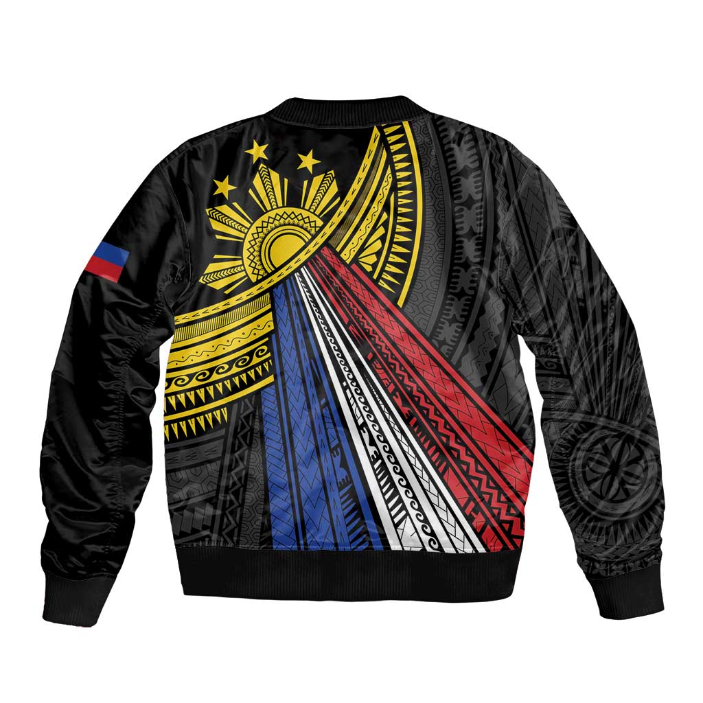 Philippines Sun Bomber Jacket Pasifika Tribal Style