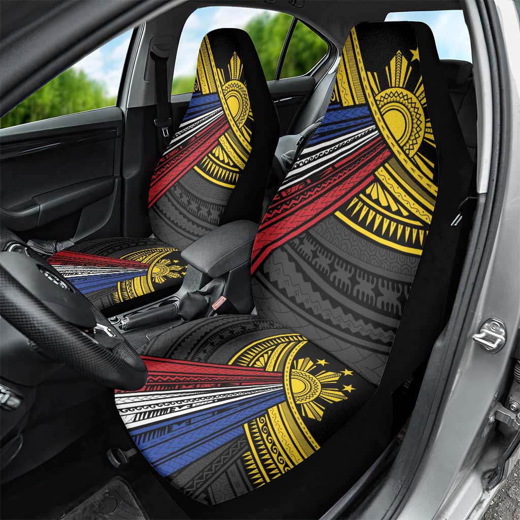 Philippines Sun Car Seat Cover Pasifika Tribal Style