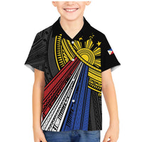 Philippines Sun Family Matching Mermaid Dress and Hawaiian Shirt Pasifika Tribal Style