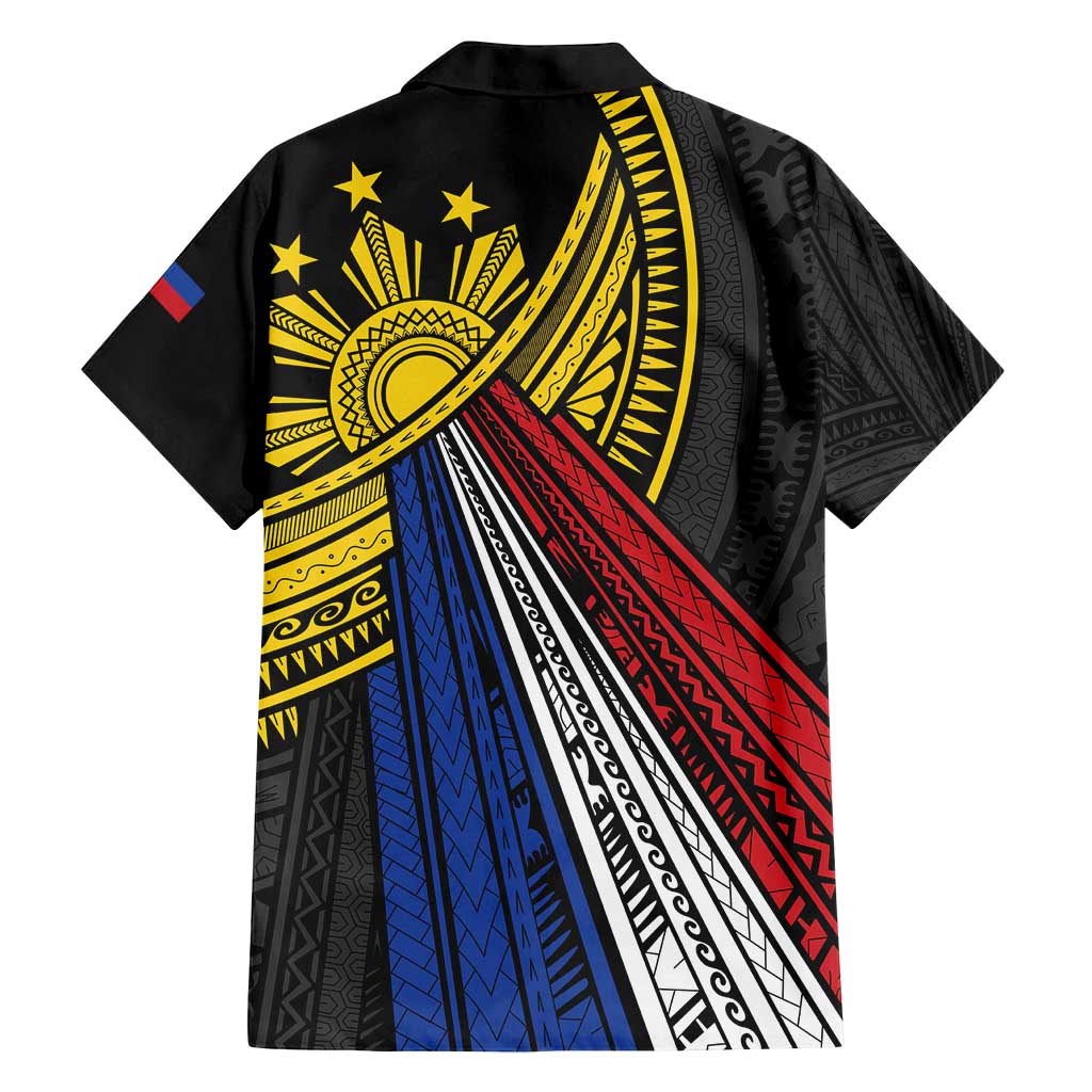 Philippines Sun Family Matching Puletasi and Hawaiian Shirt Pasifika Tribal Style
