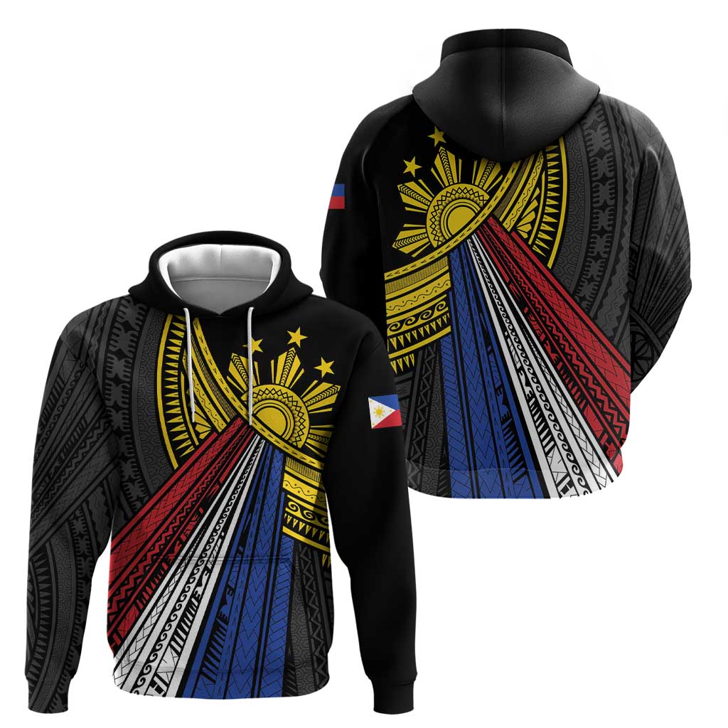 Philippines Sun Hoodie Pasifika Tribal Style