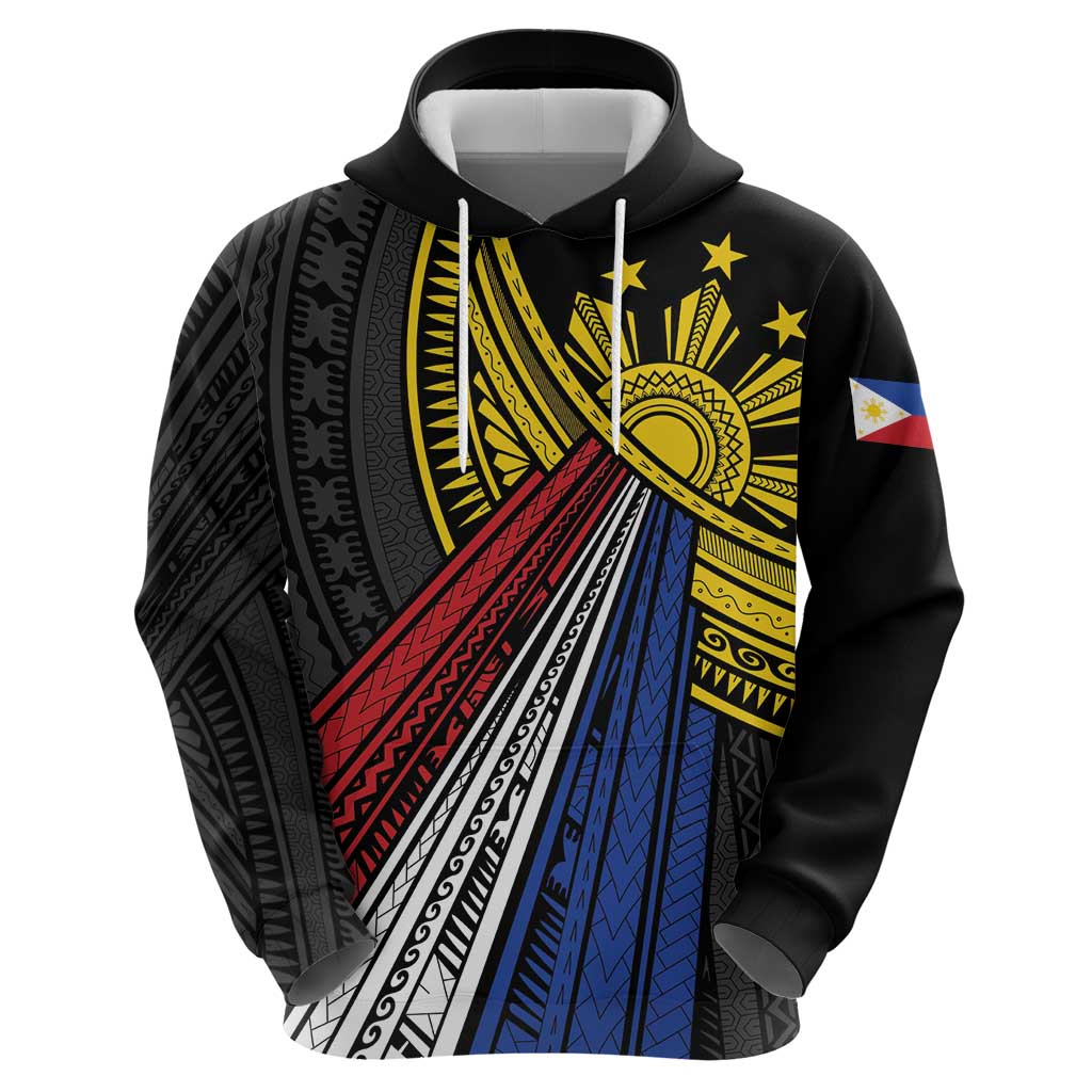 Philippines Sun Hoodie Pasifika Tribal Style