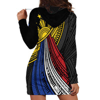 Philippines Sun Hoodie Dress Pasifika Tribal Style