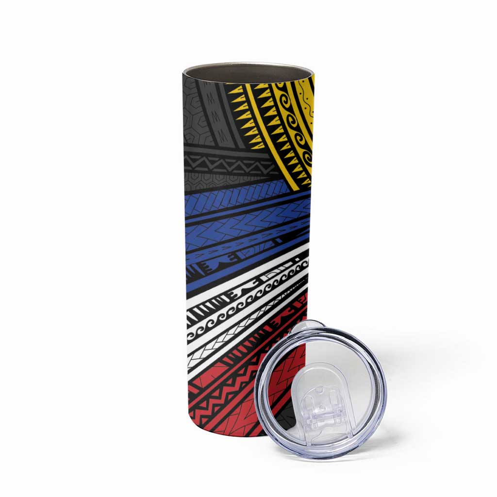 Philippines Sun Skinny Tumbler Pasifika Tribal Style