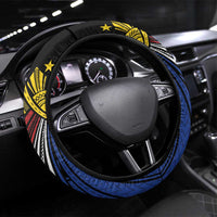 Philippines Sun Steering Wheel Cover Pasifika Tribal Style