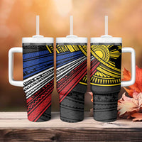 Philippines Sun Tumbler With Handle Pasifika Tribal Style