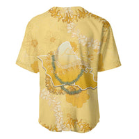 Hawaii Oahu Island Flowers Lei Baseball Jersey Yellow Ilima Mix Plumeria