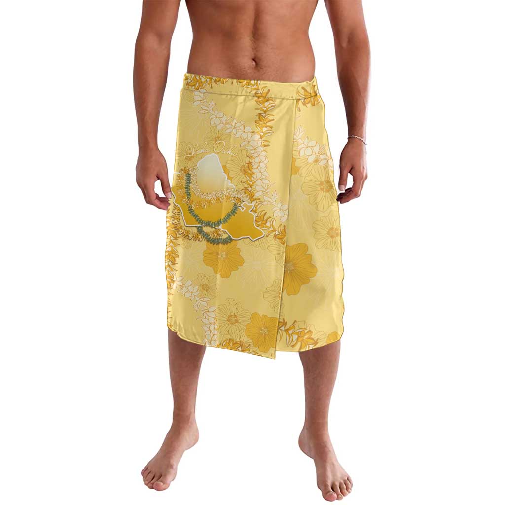 Hawaii Oahu Island Flowers Lei Lavalava Yellow Ilima Mix Plumeria