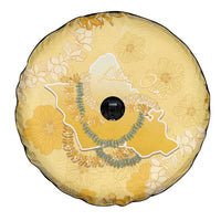 Hawaii Oahu Island Flowers Lei Spare Tire Cover Yellow Ilima Mix Plumeria LT7 - Polynesian Pride