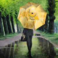 Hawaii Oahu Island Flowers Lei Umbrella Yellow Ilima Mix Plumeria