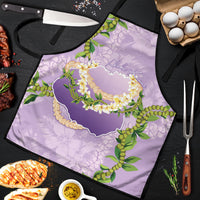 Hawaii Kauai Island Flowers Lei Apron Mokihana Lei