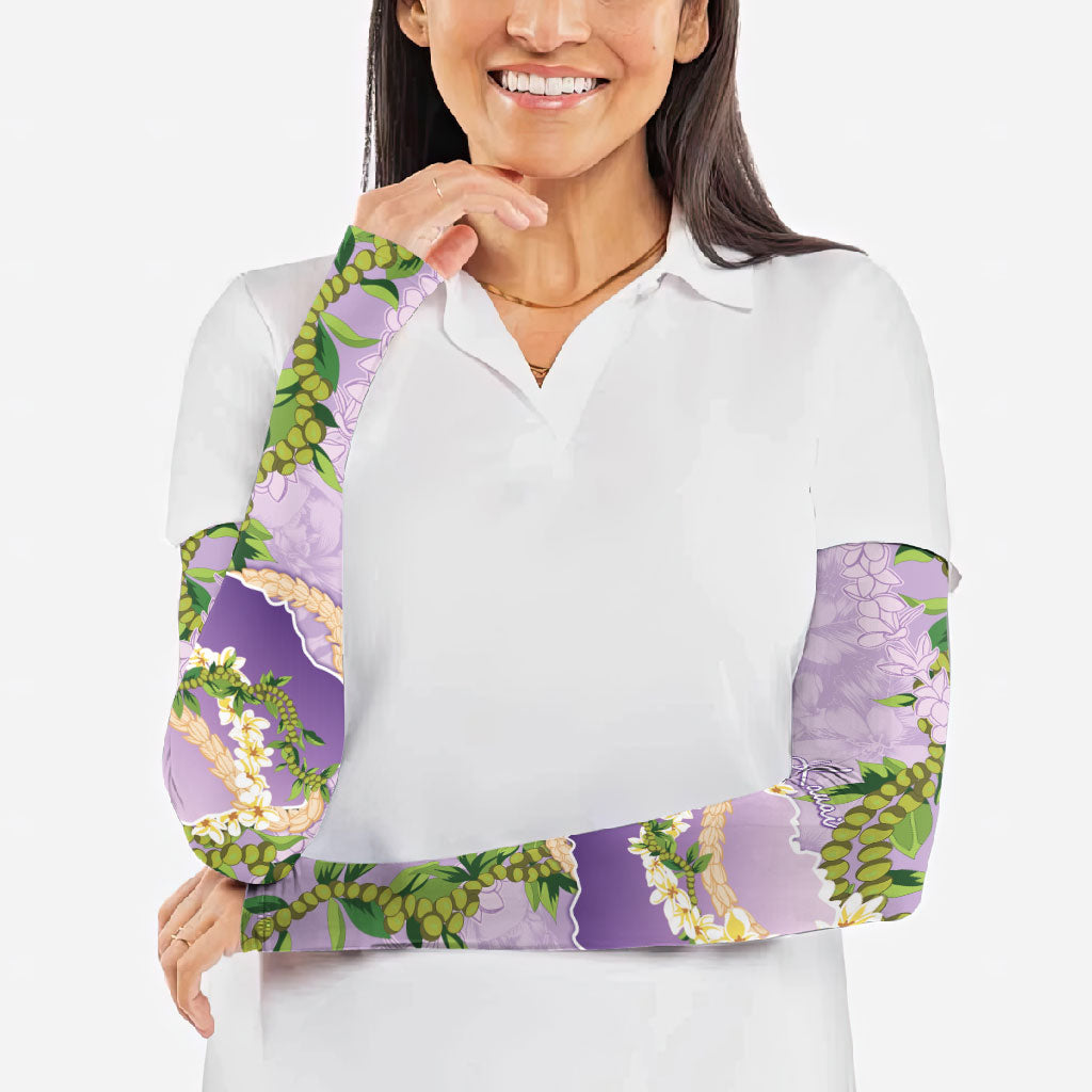 Hawaii Kauai Island Flowers Lei Arm Sleeves Mokihana Lei