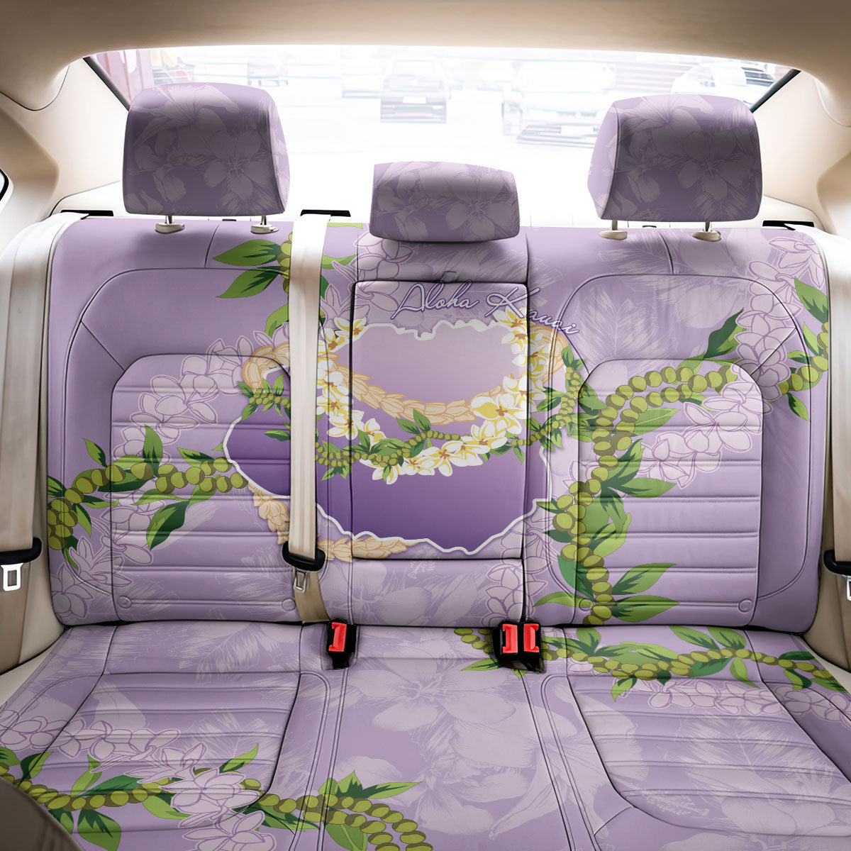Hawaii Kauai Island Flowers Lei Back Car Seat Cover Mokihana Lei LT7 - Polynesian Pride