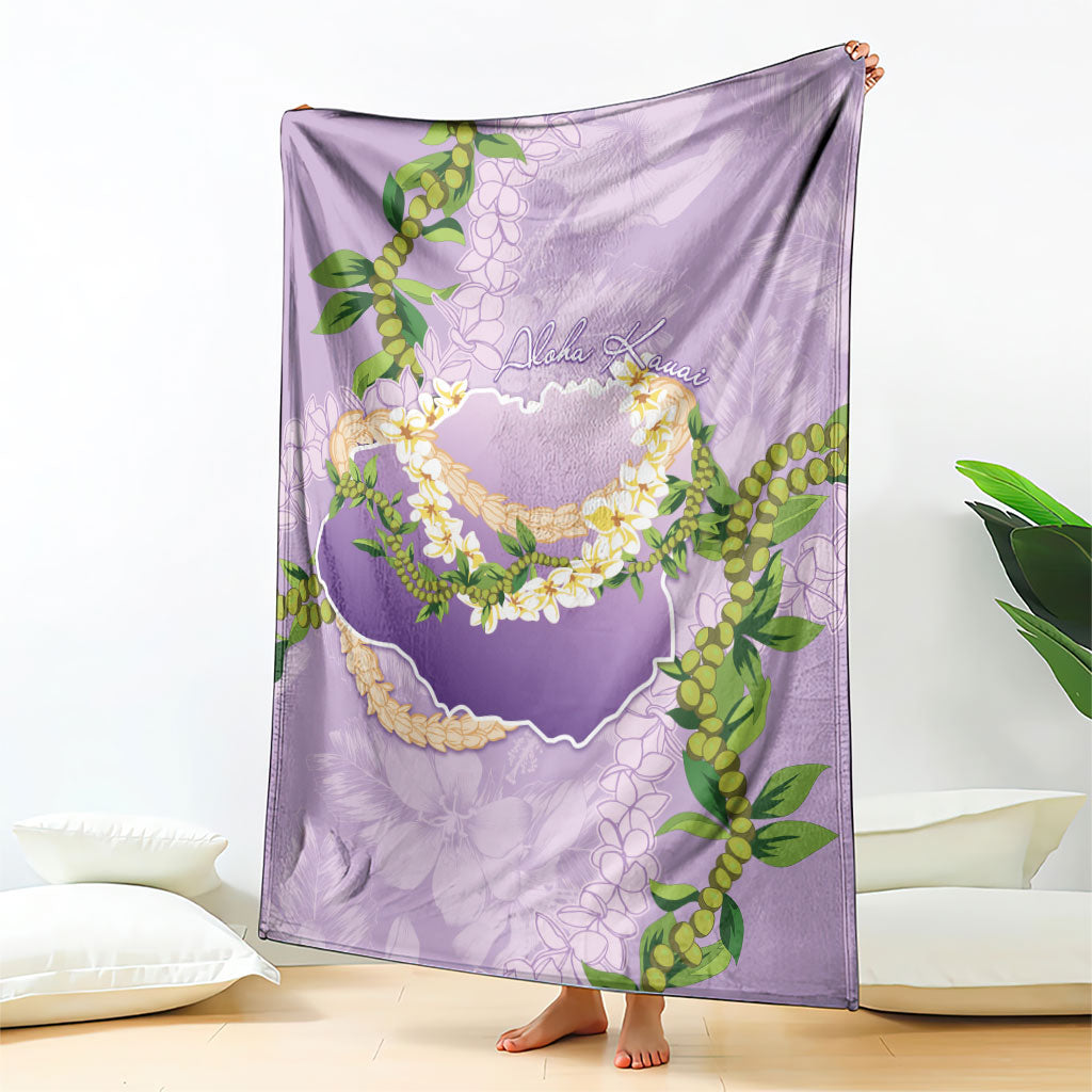 Hawaii Kauai Island Flowers Lei Blanket Mokihana Lei LT7 - Polynesian Pride