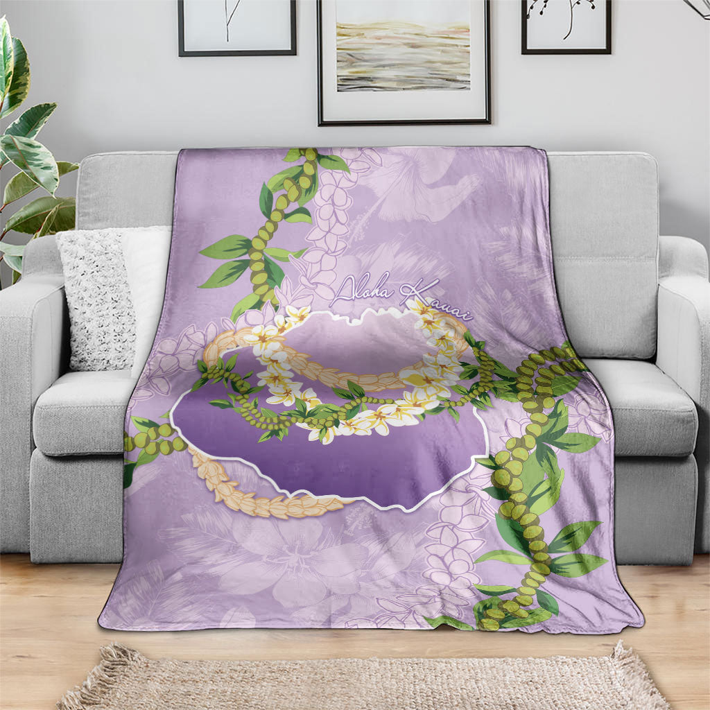 Hawaii Kauai Island Flowers Lei Blanket Mokihana Lei LT7 - Polynesian Pride