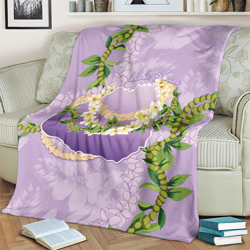 Hawaii Kauai Island Flowers Lei Blanket Mokihana Lei LT7 - Polynesian Pride