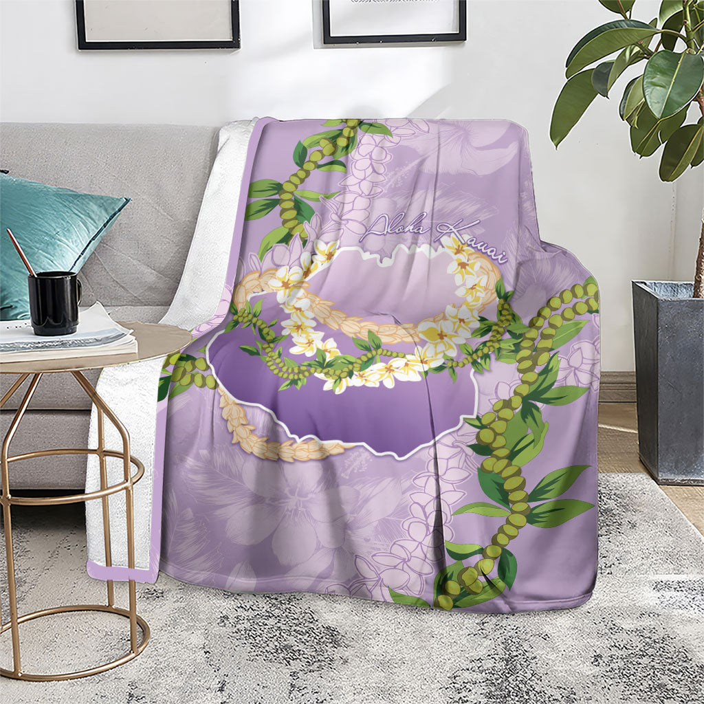 Hawaii Kauai Island Flowers Lei Blanket Mokihana Lei LT7 - Polynesian Pride