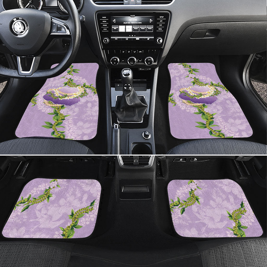 Hawaii Kauai Island Flowers Lei Car Mats Mokihana Lei