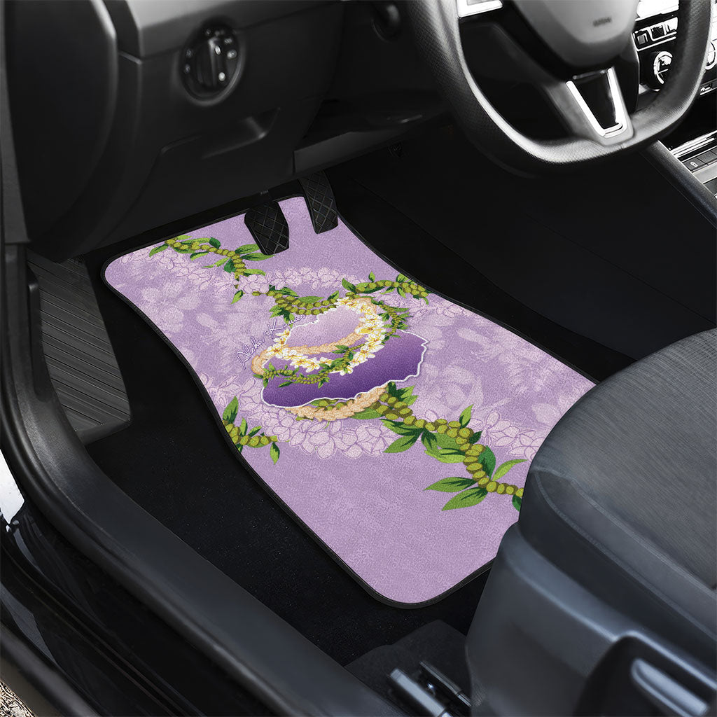 Hawaii Kauai Island Flowers Lei Car Mats Mokihana Lei