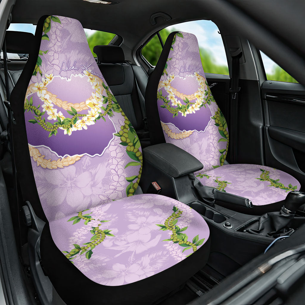Hawaii Kauai Island Flowers Lei Car Seat Cover Mokihana Lei