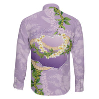 Hawaii Kauai Island Flowers Lei Family Matching Mermaid Dress and Hawaiian Shirt Mokihana Lei