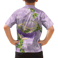 Hawaii Kauai Island Flowers Lei Family Matching Summer Maxi Dress and Hawaiian Shirt Mokihana Lei LT7 - Polynesian Pride