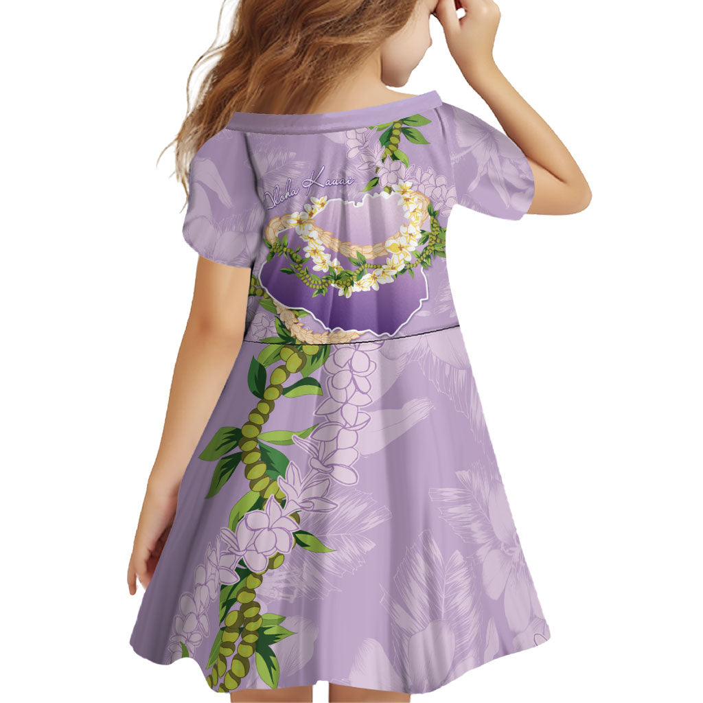 Hawaii Kauai Island Flowers Lei Family Matching Summer Maxi Dress and Hawaiian Shirt Mokihana Lei LT7 - Polynesian Pride