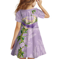 Hawaii Kauai Island Flowers Lei Family Matching Summer Maxi Dress and Hawaiian Shirt Mokihana Lei LT7 - Polynesian Pride