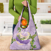Hawaii Kauai Island Flowers Lei Grocery Bag Mokihana Lei
