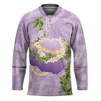 Hawaii Kauai Island Flowers Lei Hockey Jersey Mokihana Lei