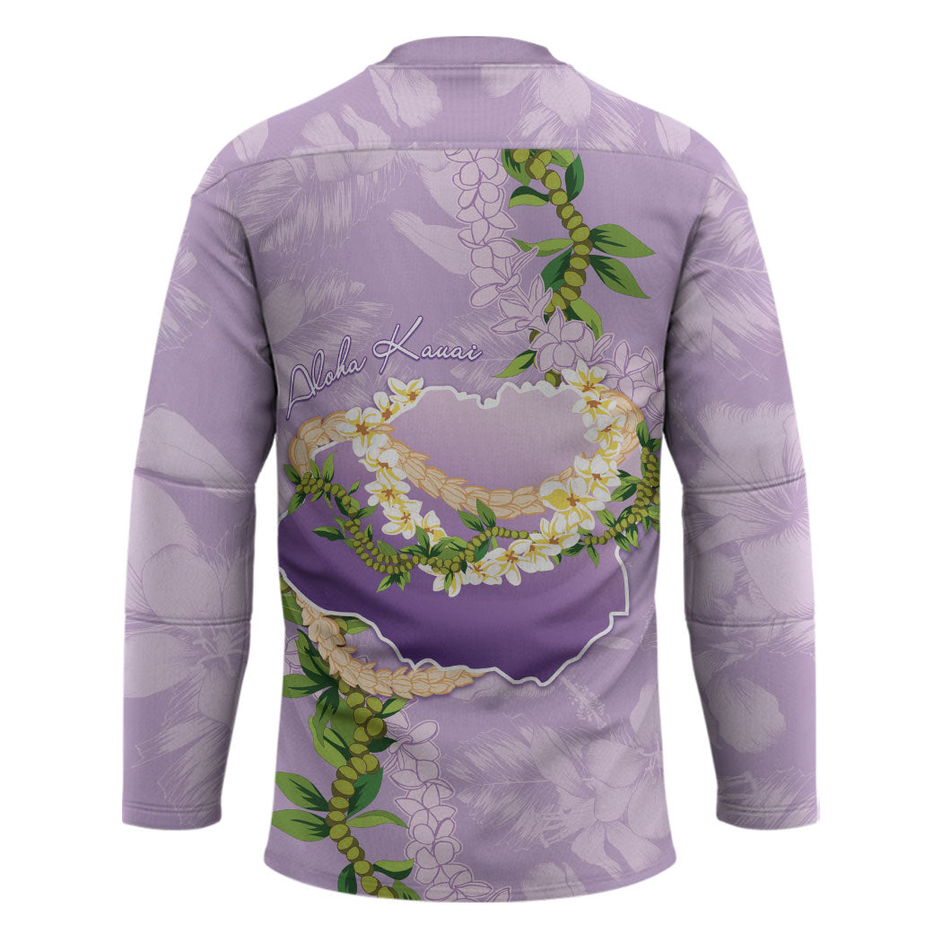 Hawaii Kauai Island Flowers Lei Hockey Jersey Mokihana Lei