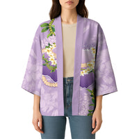Hawaii Kauai Island Flowers Lei Kimono Mokihana Lei