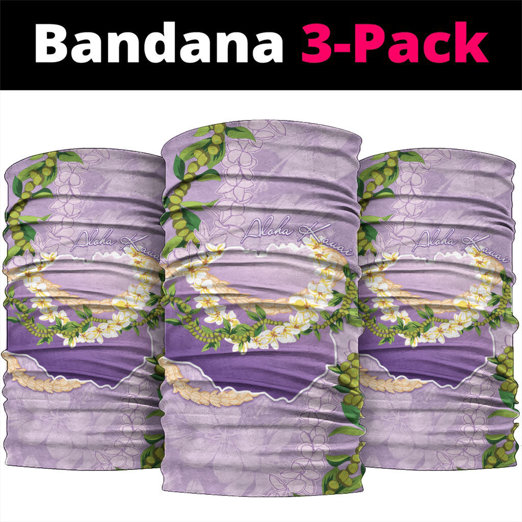 Hawaii Kauai Island Flowers Lei Neck Gaiter Mokihana Lei