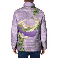 Hawaii Kauai Island Flowers Lei Padded Jacket Mokihana Lei