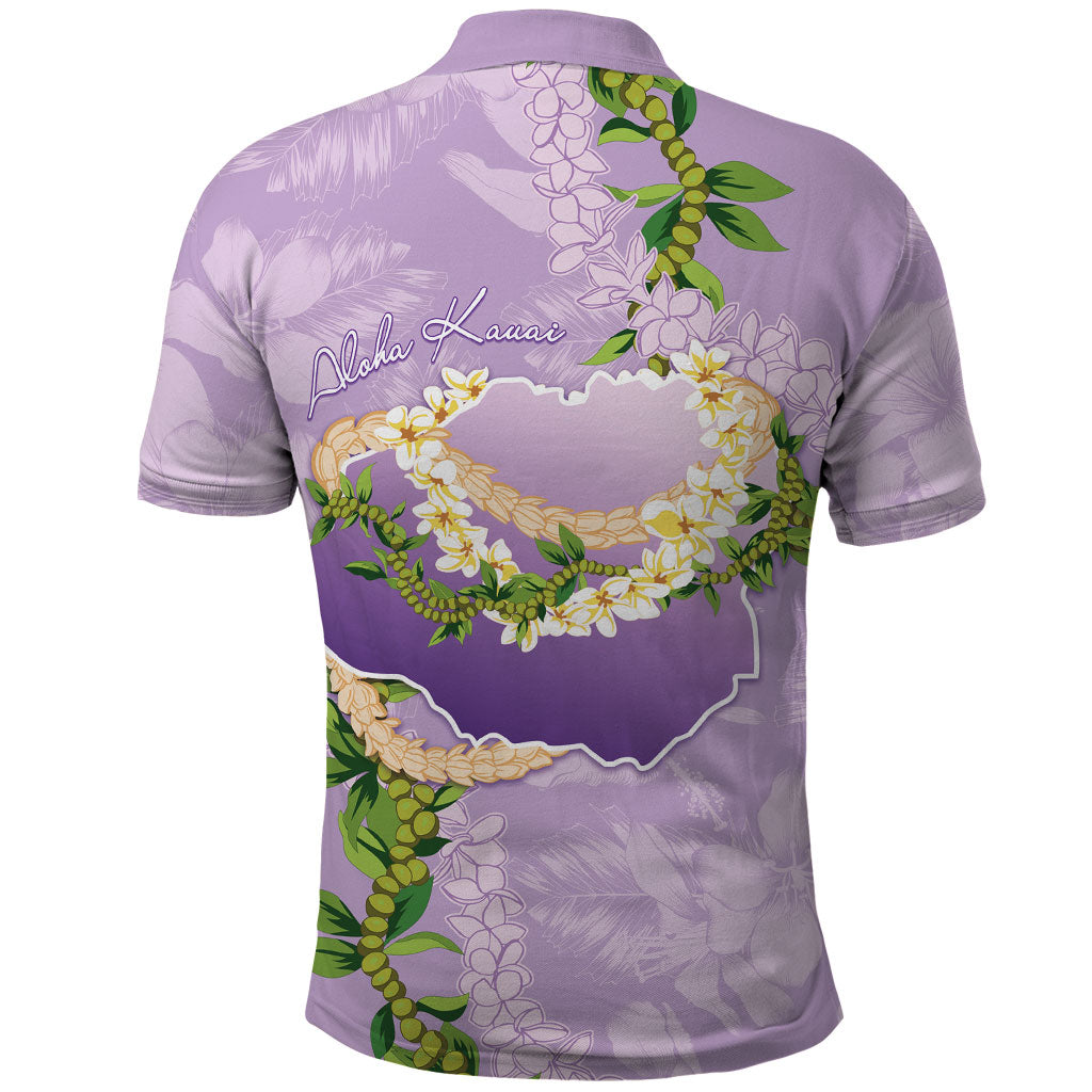 Hawaii Kauai Island Flowers Lei Polo Shirt Mokihana Lei LT7 - Polynesian Pride