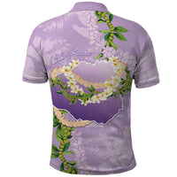 Hawaii Kauai Island Flowers Lei Polo Shirt Mokihana Lei LT7 - Polynesian Pride