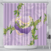 Hawaii Kauai Island Flowers Lei Shower Curtain Mokihana Lei