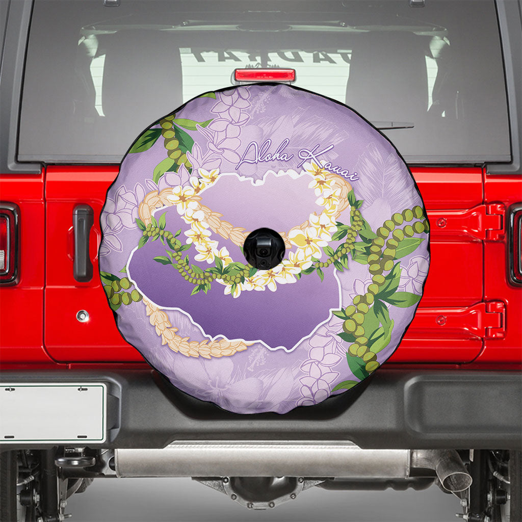 Hawaii Kauai Island Flowers Lei Spare Tire Cover Mokihana Lei