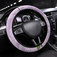 Hawaii Kauai Island Flowers Lei Steering Wheel Cover Mokihana Lei LT7 Universal Fit Lavender - Polynesian Pride