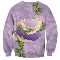 Hawaii Kauai Island Flowers Lei Sweatshirt Mokihana Lei LT7 - Polynesian Pride