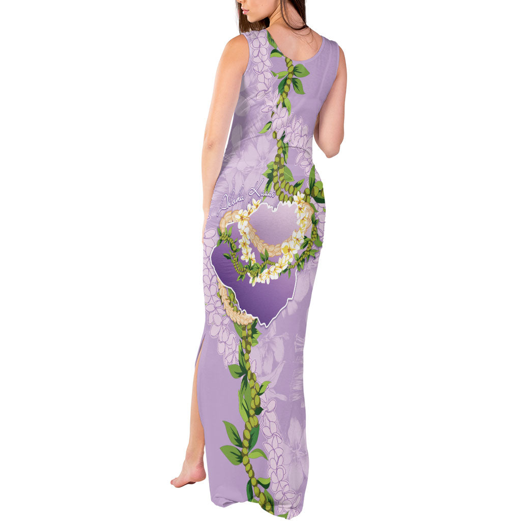 Hawaii Kauai Island Flowers Lei Tank Maxi Dress Mokihana Lei LT7 - Polynesian Pride