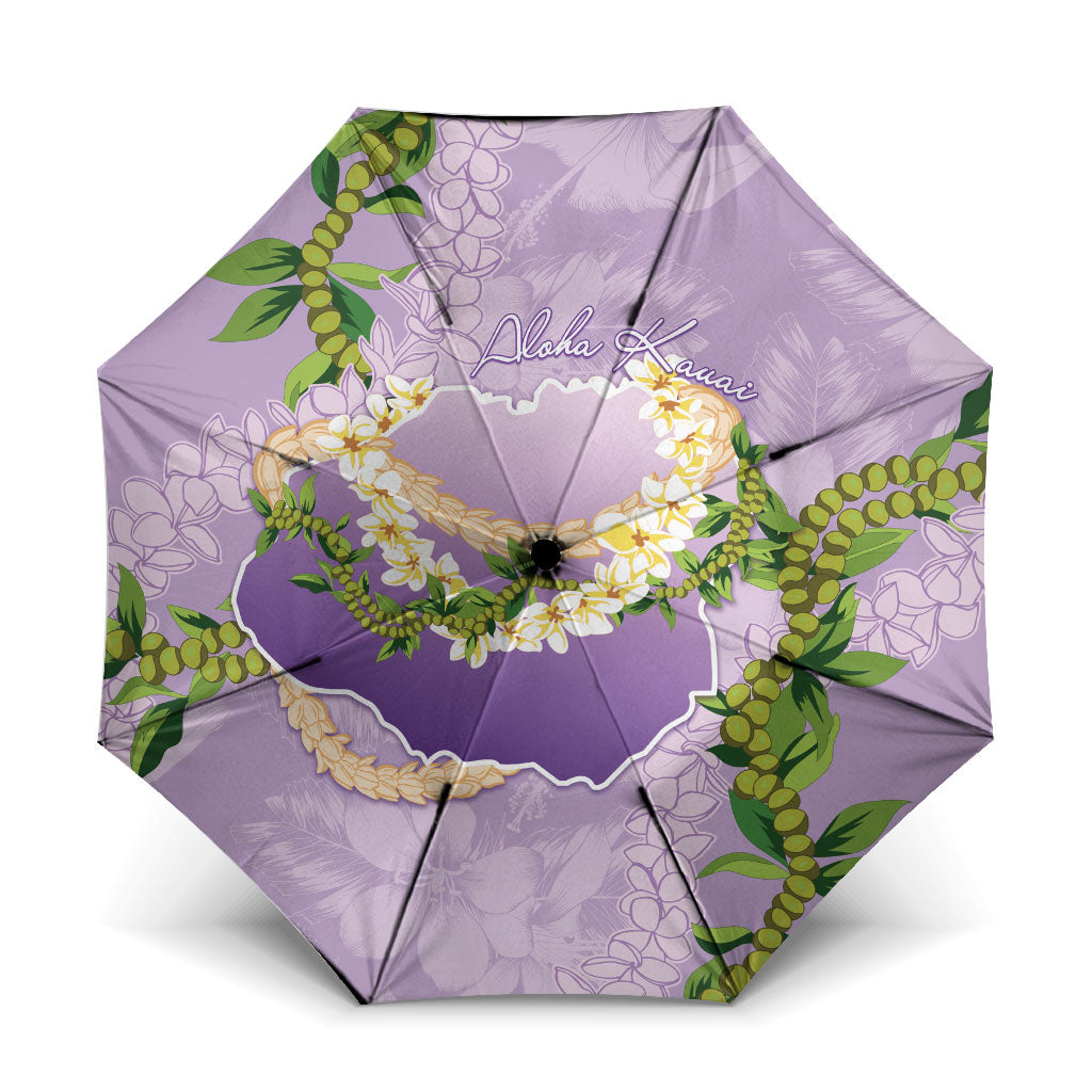 Hawaii Kauai Island Flowers Lei Umbrella Mokihana Lei