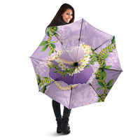 Hawaii Kauai Island Flowers Lei Umbrella Mokihana Lei