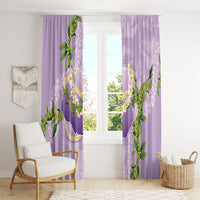 Hawaii Kauai Island Flowers Lei Window Curtain Mokihana Lei