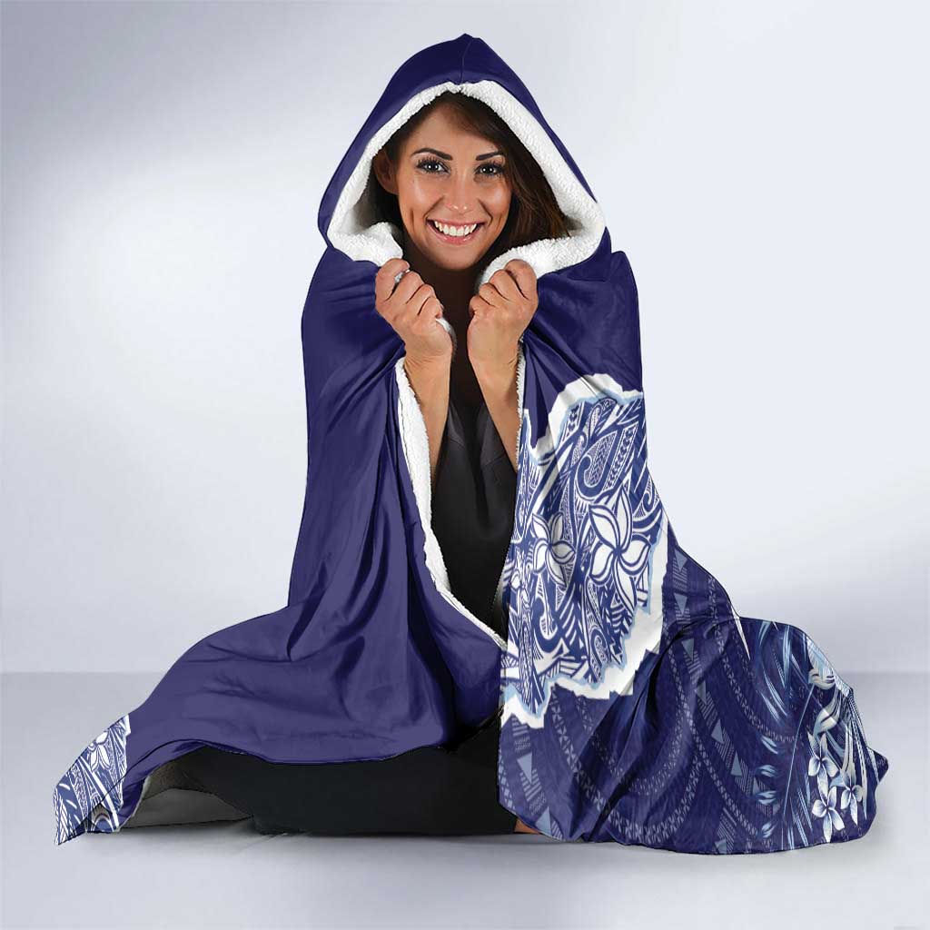 Fiji Queen Victoria School Personalised Hooded Blanket Masi Tapa Torn Style LT7 - Polynesian Pride