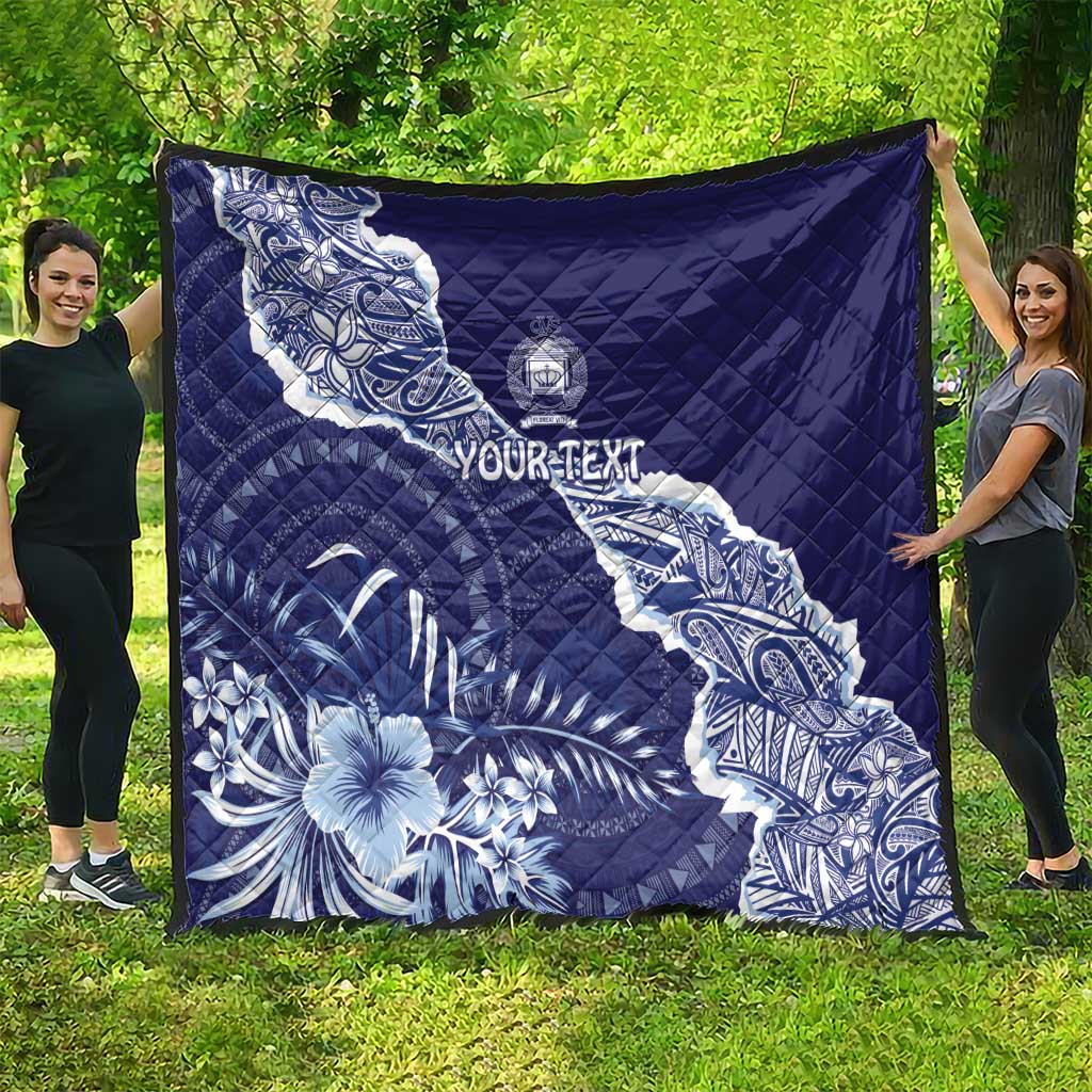 Fiji Queen Victoria School Personalised Quilt Masi Tapa Torn Style LT7 - Polynesian Pride