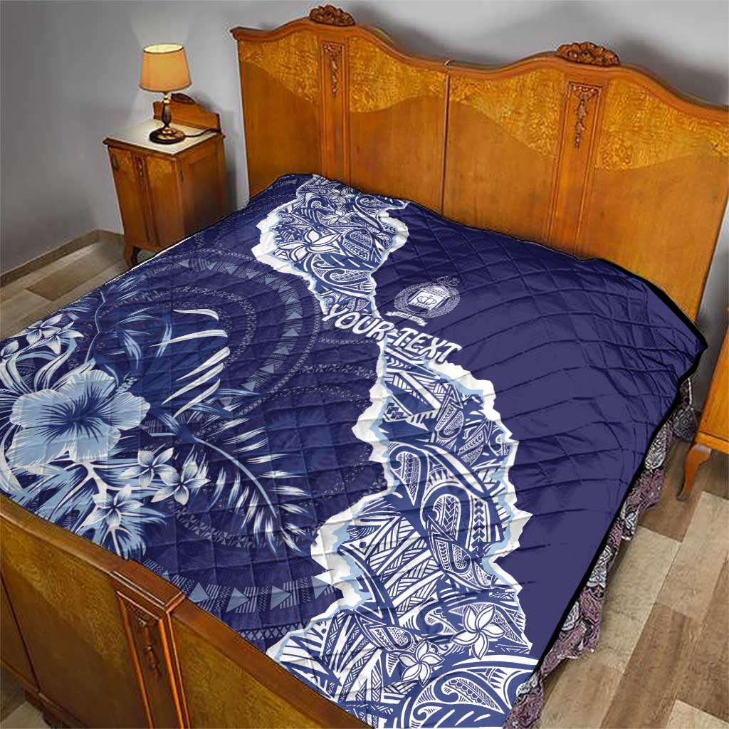 Fiji Queen Victoria School Personalised Quilt Masi Tapa Torn Style LT7 - Polynesian Pride